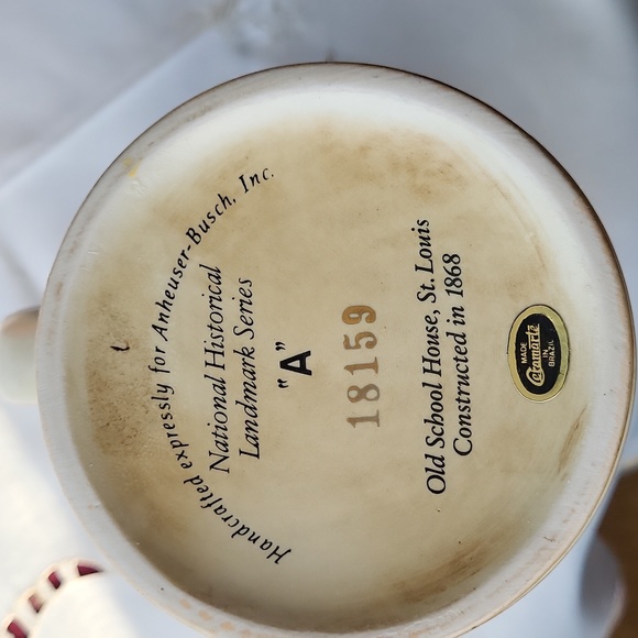 BUDWEISER "OLD SCHOOL HOUSE" BEER STEIN - Picture 6 of 9